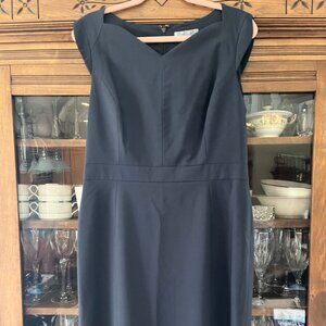 Classiques Entier Sheath Dress Navy Plaid Size 12- Nordstrom's Classy!
